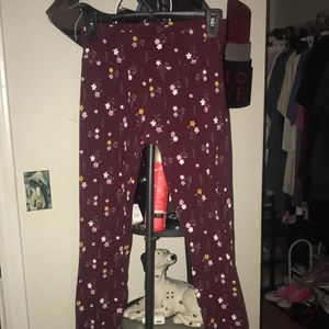 Cute floral leggings